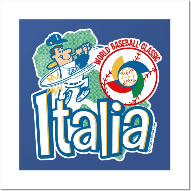 Italia Baseball 2023 World Baseball Classic Wall Art by ItalianPowerStore